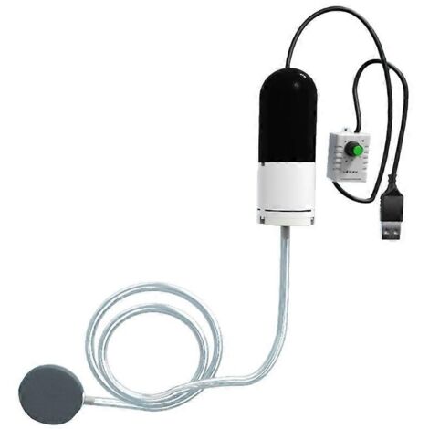 Pompe à air réglable pour aquarium, pompe à oxygène USB pour aquariums et bassins à poissons