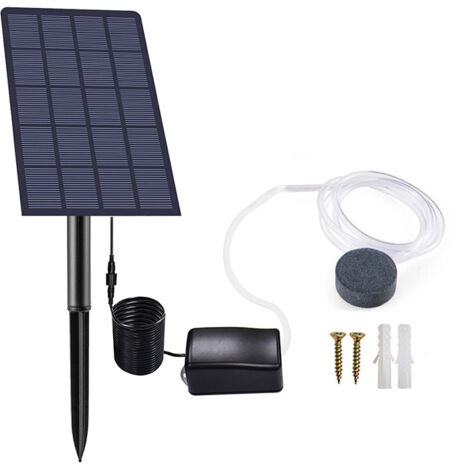 Pompe à air solaire, oxygénateur pour piscine et bassin extérieurs A
