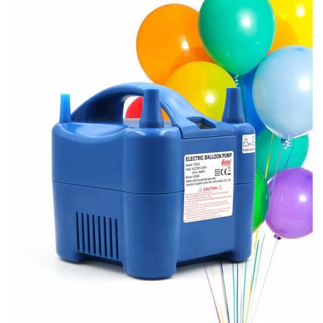 GRECQUEMYTH Pompe A Ballon Electrique 680W Souffleur De Ballon A Double Buse Auto / Push Down Mode Balloons Electriques Gonfleur Avec Des Buses D'Extension Pour La Decoration De La Maison Parties De Mariage D'Anniversaire (220 ~ 240V, Plug Ue)