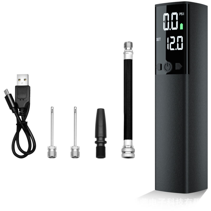 Pompe à Ballon électrique, Pompe Automatique Portable pour gonflage Rapide des Ballons avec manomètre précis et écran LCD numérique pour Basket-Ball,