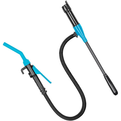 Pompe à batterie portable pour carburant, diesel, eau, essence, siphon électrique alimenté par transfert de carburant 2,4 gallons/min, longueur du tube 90 cm/35,4 pouces