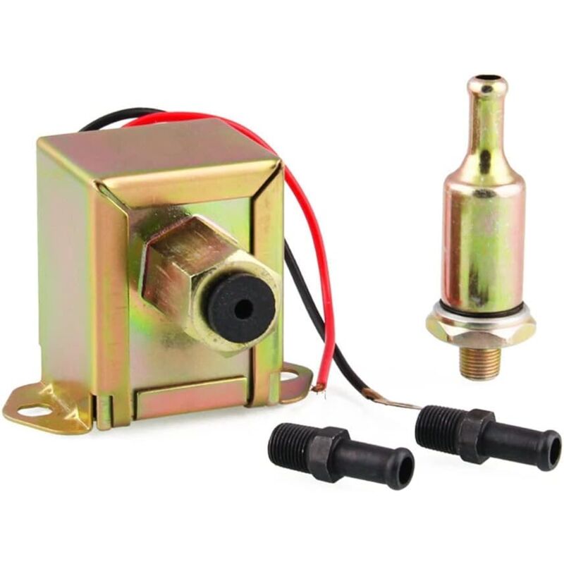 Coocheer - Pompe à Carburant éLectrique 12v 2.5-4 Psi, Pompe à Carburant En Ligne Basse Pression Pompe à Essence éLectrique Automatique Pompe à