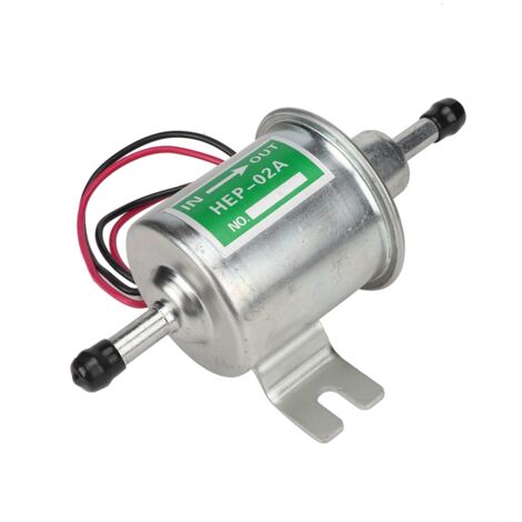 Pompe à carburant électrique universelle 24 V pour voiture et bateau avec filtre en ligne, remplacement essence/diesel (argent)