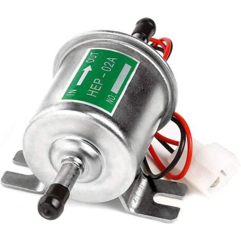 Pompe à carburant électrique universelle (argent), module de pompe à essence en ligne basse pression, moteur diesel, fixation p