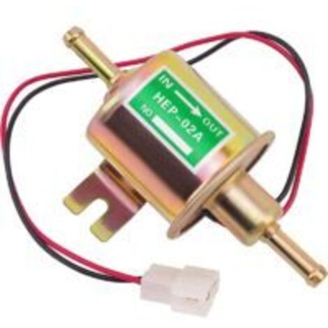 Pompe à carburant universelle 12 V pour essence et diesel HEP-02A HEP02A. Pompe à carburant universelle 12 V basse pression compatible avec la plupart des voitures, motos, modifications automobiles, e