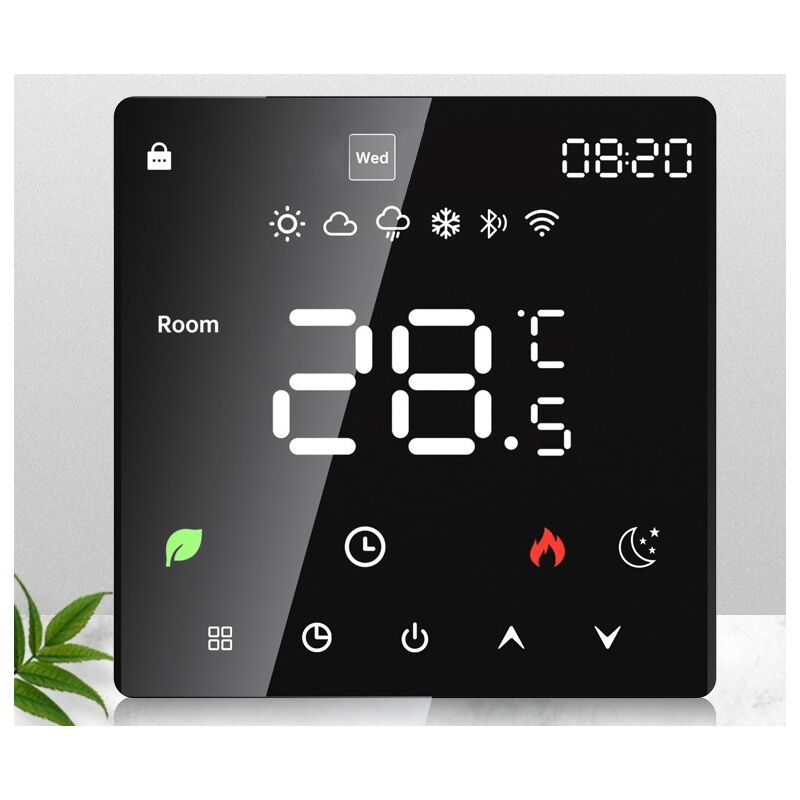 Pompe à chaleur écran tactile programmable contrôle de charge fonction de température pompe à chaleur 90-240v, pression électrique 16A (avec capteur