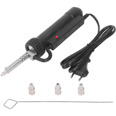 Pompe à dessouder portable 220V pour composants électroniques, outil de démontage soudure avec buse inox