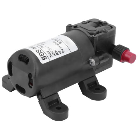 Pompe à diaphragme 12V 36W pour équipement hydraulique, pression 73 PSI, débit 3.5L/min, raccord G1/2 pouce.