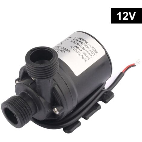 Pompe a Eau 12v, Pompe à Eau Submersible sans Balai, pour la Circulation de l'eau de la Piscine de Fontaine Solaire d'aquarium d'étang de Bassin
