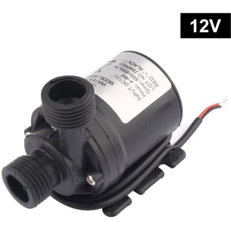 Pompe a Eau 12v, Pompe à Eau Submersible sans Balai, pour la Circulation de l'eau de la Piscine de Fontaine Solaire d'aquarium d'étang de Bassin