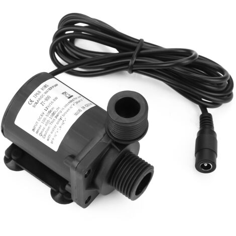 Pompe à eau 12V sans balais mini, silencieuse et haute pression, résistante de -40℃ à 100℃