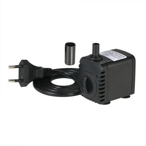 Pompe à eau 600L/H 8W Submersible pour fontaines de table d'aquarium étang jardins d'eau et systèmes hydroponiques prise ue