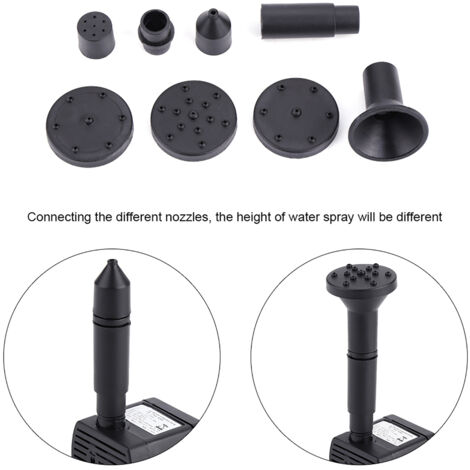 Pompe à eau à énergie solaire, Kit de panneau de pompe à eau de fontaine à efficacité solaire pour piscine de fontaine, décoration de jardin, aquarium