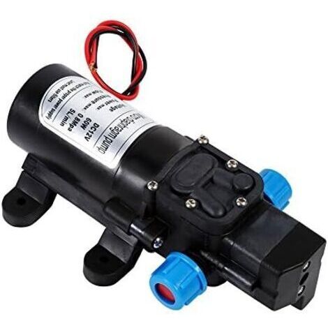 Pompe à Eau à Membrane Auto Amorçante Haute Pression CC 12 V 5 L/min avec Interrupteur de Pression Intégré pour Lavage de Voiture, Nettoyage de Bateau, Arrosage du Jardin