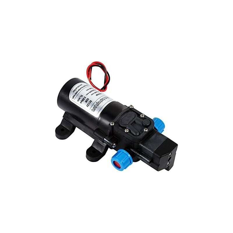 Pompe à Eau à Membrane Auto Amorçante Haute Pression CC 12 V 5 L/min avec Interrupteur de Pression Intégré pour Lavage de Voiture, Nettoyage de