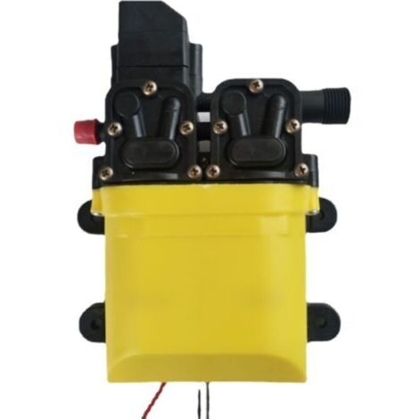 Pompe à Eau à Pression, 12V 120W 8L Pompe à Membrane à Eau Haute Pression, Pompe à Eau électrique Automatique avec connecteur en cuivre pour Salle de Bain, Jardin, Camping-Car, Bateau