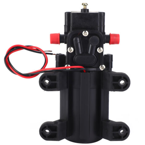 Pompe à eau auto-amorçante 24V 70W à diaphragme simple aspiration avec tuyau droit double face