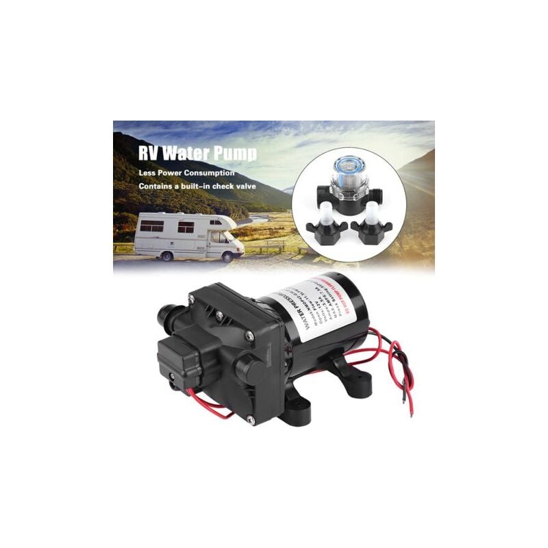 Pompe A Eau Cam Car,Pompe À Eau 12V,Pompe A Eau Cam Car,Shurflo 4008-101-E65,Distributeurs D'Eau Chaude Et Froide,55 Psi 3 Gallons Par Minute 7,5 A