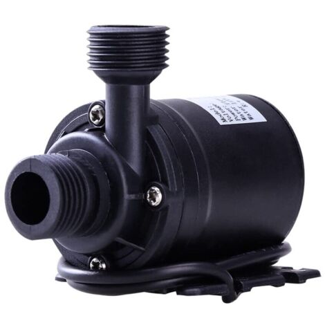 Pompe à eau centrifuge submersible sans balais 12 V CC, filetage mâle, 800 L/h, pour fontaine, bassin, aquarium, panneau solaire