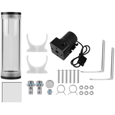 Pompe à eau DC mini pour refroidissement PC, débit 800L/H, réservoir 160mm, idéal pour circuits de refroidissement liquide 50m