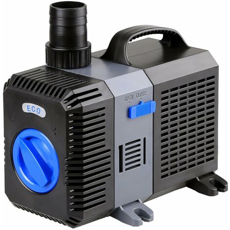 Pompe à eau de bassin filtre filtration cours d'eau eco 6000 litres par heure 40 watts koi