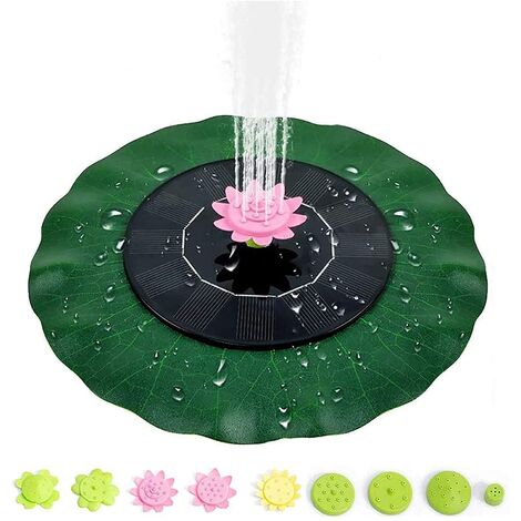 BESTA - Pompe à eau de fontaine solaire avec feuille de lotus