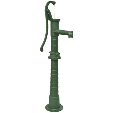 Pompe à eau de jardin avec support Fonte vidaXL - Vert
