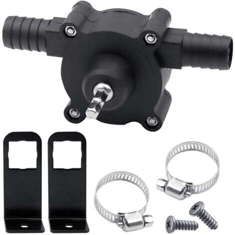 Pompe à eau de jardin  Home, mini pompe à eau portable, pompe de forage électrique auto-amorçante avec arbre de 6,35 mm, pompes de transfert manuelles électriques pour diesel et eau liqui