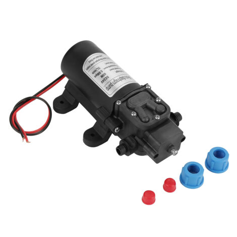 Pompe à eau électrique 24V DC, 60W, auto-amorçante, haute pression, débit 5L/min, compacte pour applications diverses