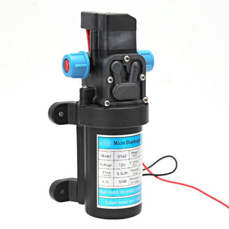 Pompe à eau électrique auto-amorçante haute pression à micro-diaphragme 12 V CC 80 W pour le lavage de voitures (pompes à commutation de pression)