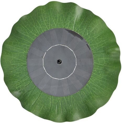 Pompe à eau flottante solaire 7V 1,2W en forme de feuille de lotus pour fontaine de jardin et bassin