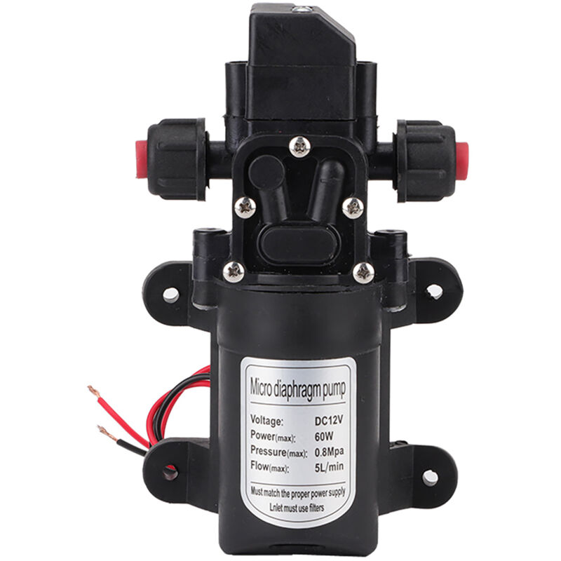 SJLERST Pompe à eau haute pression 12V DC, 116psi, auto-amorçante, caravane, bateau de Camping