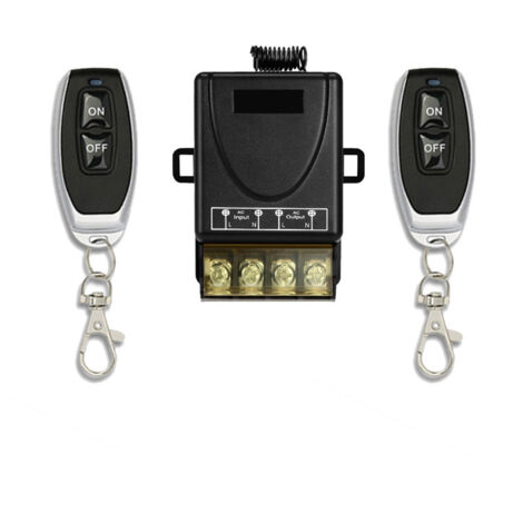Pompe à eau haute puissance 220V télécommande intelligente interrupteur marche-arrêt télécommande sans fil avec 100 mètres 2 télécommandes