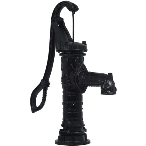 Pompe à eau manuelle de jardin Fonte vidaXL254097 - Noir