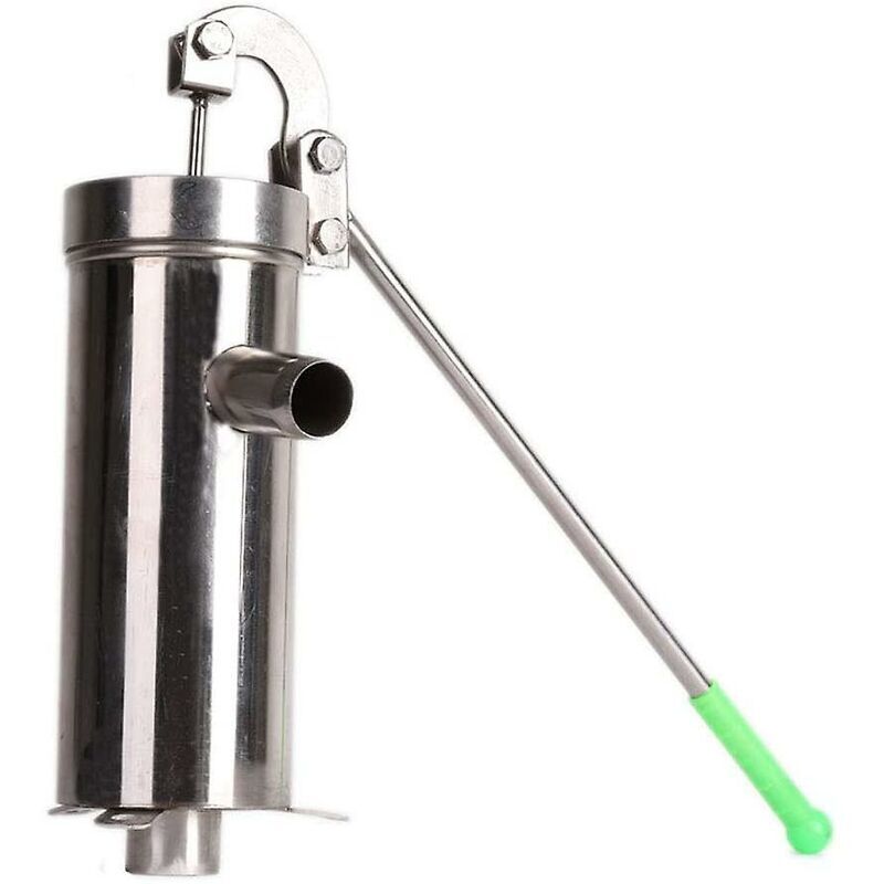 Pompe à eau manuelle Pompe à eau de puits sous pression à tuyau droit Pompe à eau domestique en acier inoxydable