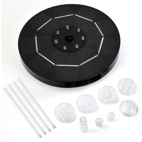 Pompe à eau pour fontaine à panneau solaire, pompe pour bassin, 3,5 W (accessoire transparent)