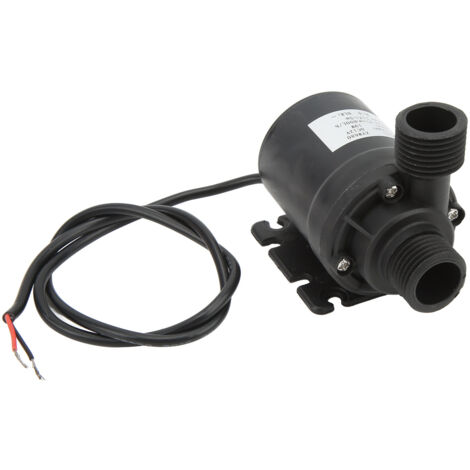 Pompe à eau sans balais CC 12 V, hauteur de refoulement de 5 m, étanche, silencieuse, submersible, pour fontaine, piscine et aquarium.