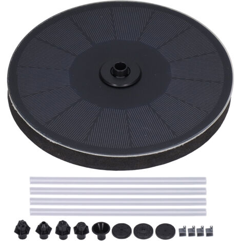 Pompe à eau solaire 7V 2.2W pour fontaine d'oiseaux, bassin de jardin ou aquarium