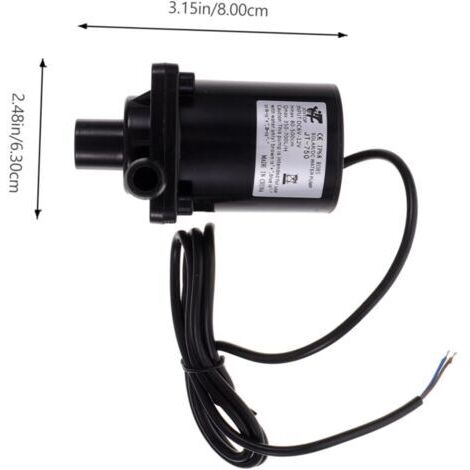Pompe à eau solaire CC sans balais pour mini-fontaine, bassin et étang, alimentée par batterie 6-12 V.