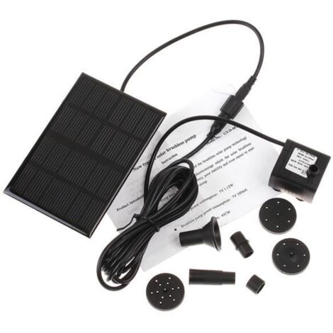 Pompe à eau solaire pour fontaine de jardin bassin