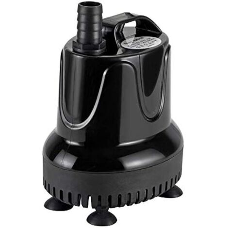 Pompe À Eau Submersible - 215 GPH - Pour Aquarium Bassin Fontaine Hydroponie - 18 W - Hauteur De Refoulement 1,1 M - Avec 3 Raccords Barb