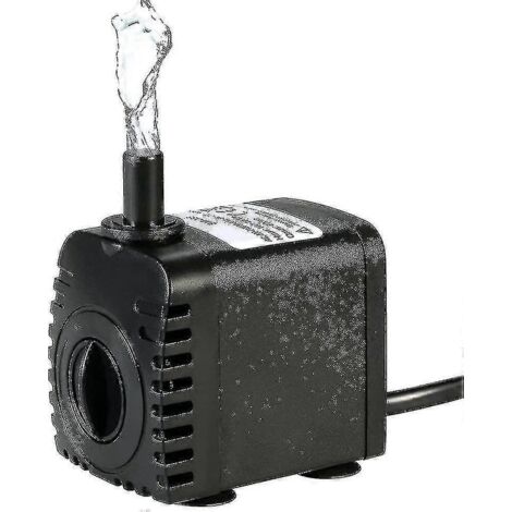 Pompe à eau submersible, 600 l/h, 8 W, pour aquariums, fontaines de table, bassins, jardins aquatiques et systèmes hydroponiques, avec 2 buses, 220-240 V CA (b)