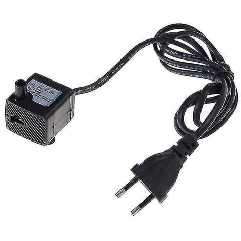 Pompe à eau submersible avec prise européenne pour aquarium, fontaine, bassin à poissons, réservoir AC Hfmqv