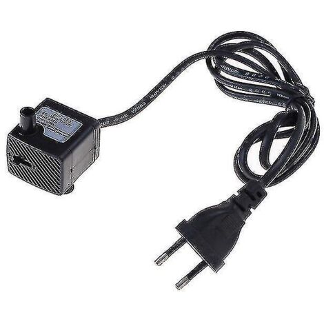 Pompe à eau submersible avec prise européenne pour aquarium, fontaine, bassin à poissons, réservoir d'eau, 220 V CA Hfmqv--