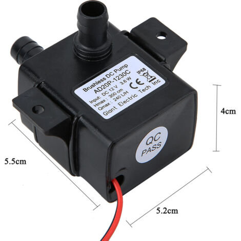 Pompe à eau submersible, haute rigidité diélectrique, étanchéité garantie pour les bassins et aquariums, moteur sans balais ultra-performant.