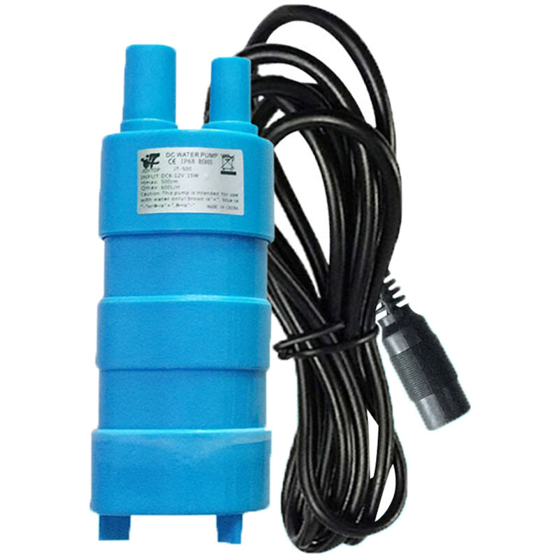 Drillpro - Pompe à eau pour aquarium submersible sans balais JT-500 dc 12 v 600 l/h Tête d'eau 5 m Économie d'énergie et faible bruit Idéal pour les