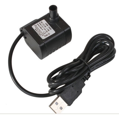 Pompe à eau submersible, pompe d'aquarium réglable 200 L/h 3 W ultra-silencieuse