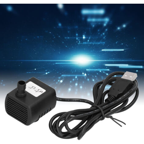 Pompe à eau submersible pour fontaine d'aquarium, pompe amphibie étanche à débit réglable avec indicateurs LED et fil de cuivre émaillé pur, silencieuse