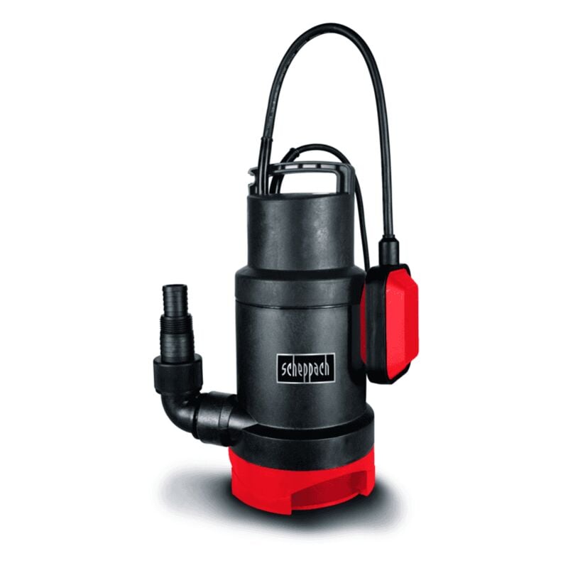 Scheppach Pompe submersible SWP800-2 - 750W - Débit 14000L/h - Hauteur de refoulement 9,5m - Raccord 1¼" - Câble d'alimentation 10m - Transport de
