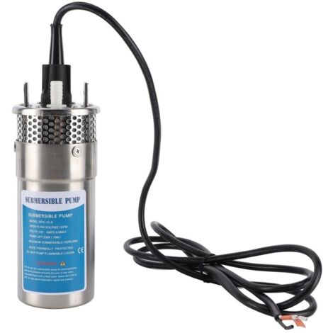 Pompe à eau Submersible solaire 12V 96W, débit de 8, 0lpm/2,1 Gpm, levage de 230 pieds pour l'irrigation agricole, camping-car, yachts et navires